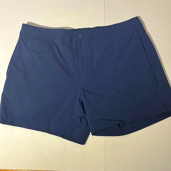 J. Crew Other - J. Crew mens swim trunks sz 34 navy w/ pockets drawstringer and liner shorts